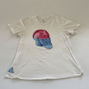 Adidas T-Shirt Mens Amplifier Graphic‎ Tee Short Sleeve Shirt White Size XL